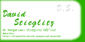 david stieglitz business card